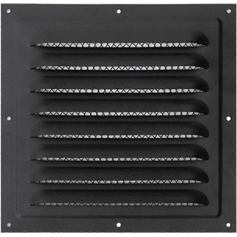 Grille de ventilation plafond blanche 15x15cm, design à grille dense pour cuisine et mur latéral, bouche d'air efficace (1/3)