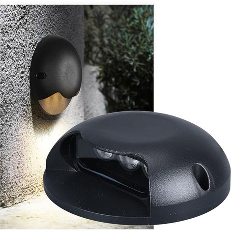 LED Lumières Enterrées Jardin Spots Étanchéité IP66 AC85-265V 1 Transmission Lumineuse Latérale Éclairage Paysager pour Escalier Pelouse Clôture(Warm White,2W-AC85-265V) (1/5)