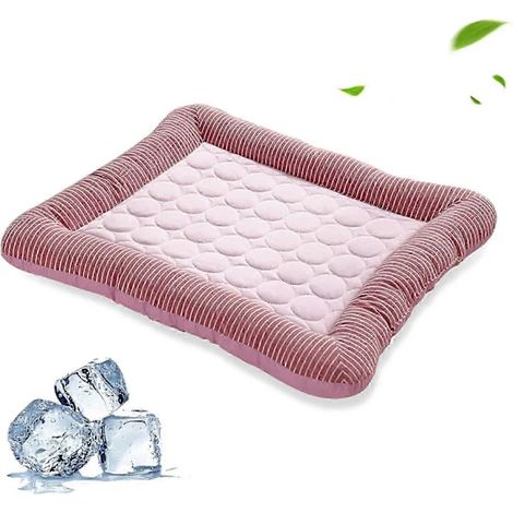 Tapis rafraîchissant pour chiens et chats, tapis d'été rafraîchissant pour animaux de compagnie, rose (1/5)