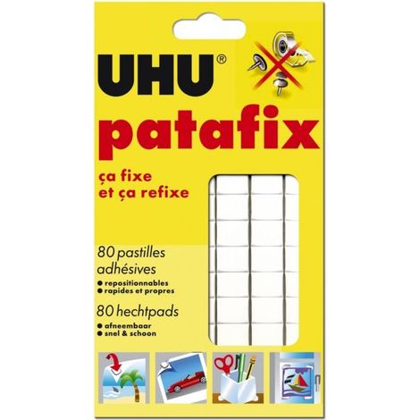 UHU Patafix Blanche 80 Pastilles (1/5)