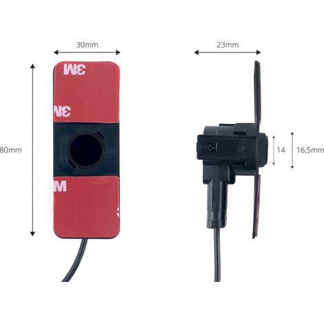 Capteur de stationnement noir interne 16,5 mm AMIO-02094