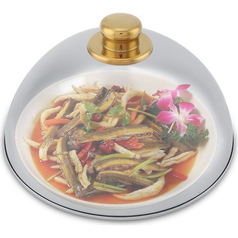 Plat de service en acier inoxydable avec couvercle (petit) (1/5)