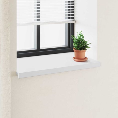 vidaXL Soglia della Finestra Bianco 100 x 50 x 4,5 cm PVC (1/5)
