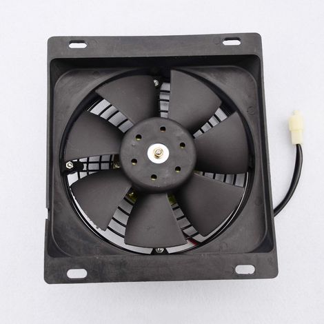 Water-cooled seven-blade radiator fan, conversion parts for ATV/beach buggy/motorcycle, highly efficient auxiliary fan with optional temperature support/control.--DTEKGAZ