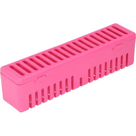 Boîte d'autoclave pour instruments dentaires, boîte dentaire en plastique, conteneur de nettoyage d'instruments médicaux rose (1/5)