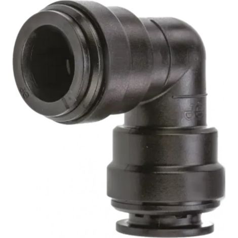 Codo métrico de acetal de 10 mm de diámetro