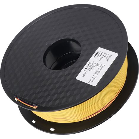 Dreifarbiges PLA-Filament, 1,75 mm, dreifarbig, seidenmatt, koextrudiert, 3D-Drucker-Verbrauchsmaterial, Gold, Grün, Lila, Rot (1/5)