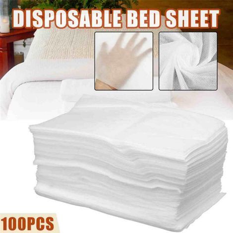 100 Pièces Housses Jetables Imperméables pour Table de Massage, Protection d'Épilation à la Cire, Canapé et Lit (1/3)