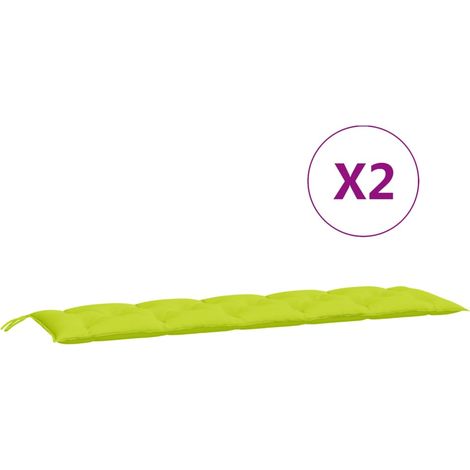 SKM Coussin de balancelle Vert vif 180 cm Tissu (1/5)