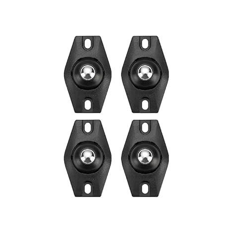 Sollbry 20 miniruedas giratorias autoadhesivas, ruedas pequeñas para muebles, ruedas universales autoadhesivas para cubos de basura, cajas de almacenamiento y muebles pequeños. (1/5)