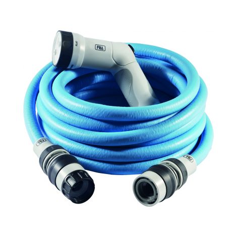 Manguera Extensible Ikon Azul Hasta 15 M Con Accesorios