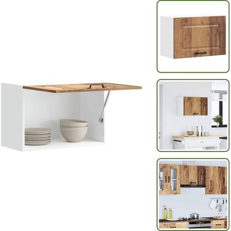 Armario de madera - vidaXL Armario de pared cocina Kalmar madera vieja madera ingeniería - Armario de cocina madera