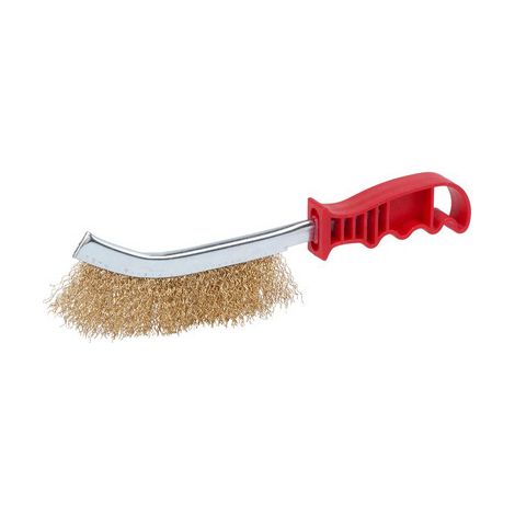 Cepillo de púas de alambre de latón vip con mango ergonómico krt561008 kreator (1/2)