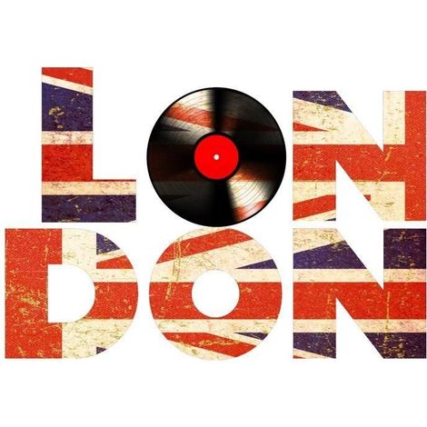Sticker Autocollant Décoratif Londres 48x68cm Drapeau Anglais Vinyle CD Ville du Rock: Décoration Murale pour Maison, Bureau, Chambre, etc. (1/4)
