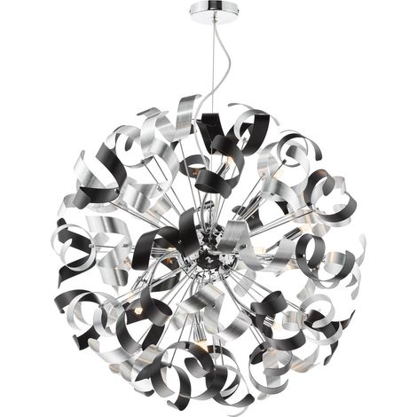 Dar Swash Suspension Swash en chrome poli avec rubans noirs et aluminium (1/4)