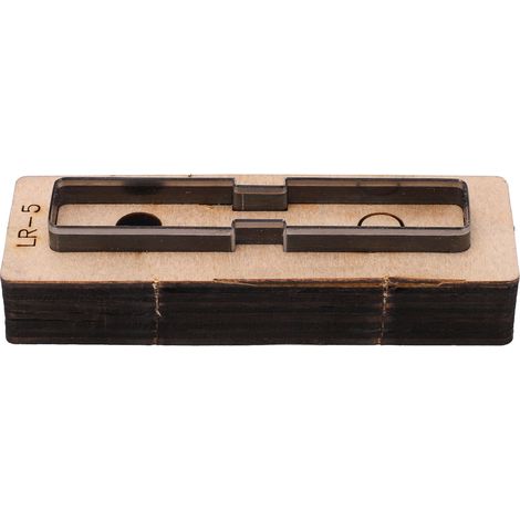 Matrice de découpe pour cuir et métal, poinçonnage et découpe, en acier allié, accessoires d'art et d'artisanat LR 5 (1/5)