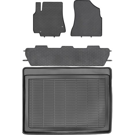 Peugeot Partner II Kombivan de 2008-2018 SET - alfombrillas goma + maletero (1/5)