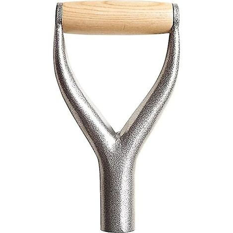Manche de pelle en fer avec diamètre intérieur, poignée en D/Y, bonne protection des mains, jardin, fer massif, accessoires, outils de jardin pour pelle à neige, creuser, râteau (1/5)