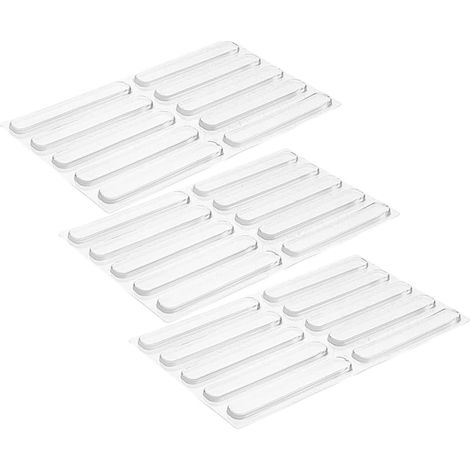 Lot de 30 patins de protection transparents en silicone pour portes (1/5)