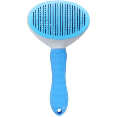 Peigne autonettoyant pour animaux de compagnie, aiguilles professionnelles réutilisables pour chats et chiens, brosse de massage,bleu (1/3)