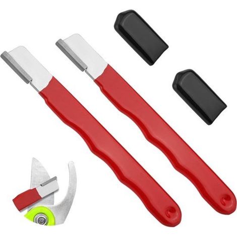 Afilador multifuncional para herramientas de jardinería - Calidad superior - Ideal para tijeras de podar, hachas y tijeras (1/5)