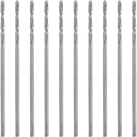 10Pcs Forets Hélicoïdaux à Pointe, Queue Droite, Acier Rapide HSS, Outillage Industriel, Diamètre 0.85mm (1/5)