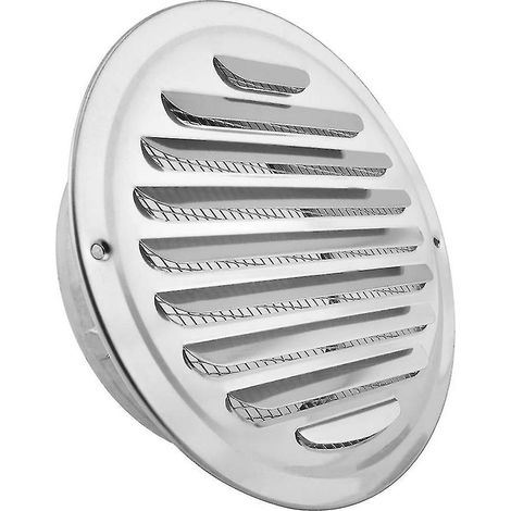 Grille d'aération en acier inoxydable, couvercle de grille à persiennes, hotte de ventilation à conduit plat, sortie murale de ventilation Wi-Fi (1/5)