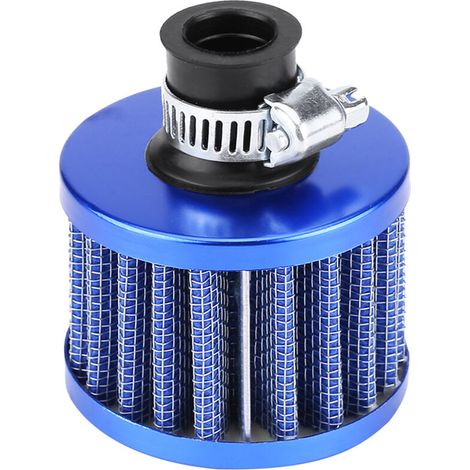 SJLERST Kit de filtre d'admission d'air froid de voiture universel 12mm bleu
