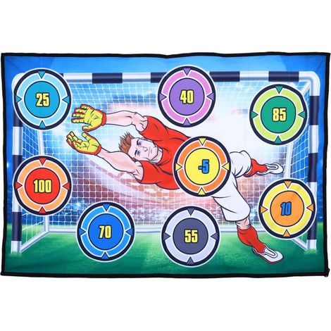 Tapis D'entraînement de Football, Jeu de Cible D'entraînement Football avec 2 Balles et Zones Score pour Le Développement des Compétences (1/5)