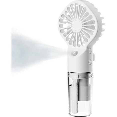 Mini ventilateur portable avec eau, ventilateur brumisateur portable, humidification silencieuse, mini ventilateur (1/3)
