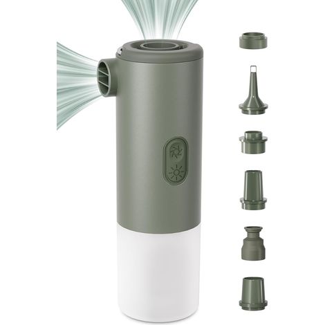 Pompe Électrique à Air avec Lampe de Camping, Pompes de Camping Rechargeables pour Dégonfler (1/5)