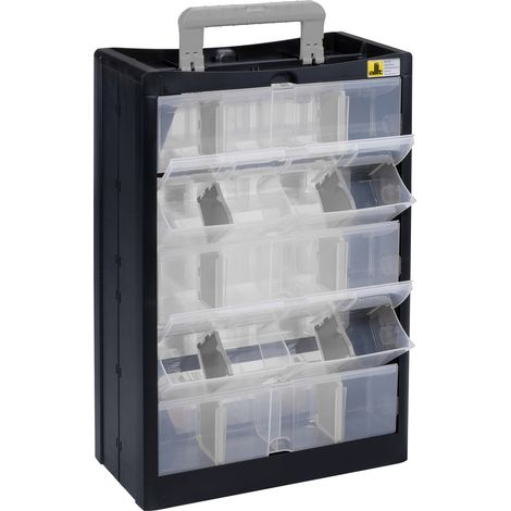 Allit 466260 Kleinteilmagazin VarioPlus DrawBox C 40 (B x H x T) 300 x 465 x 155 mm Schwarz, Grau (1/5)