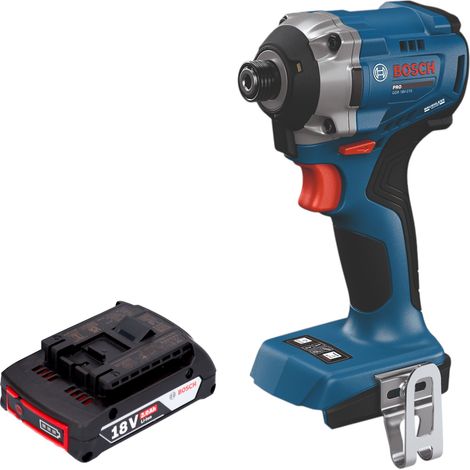 Visseuse à chocs sans fil Bosch GDR 18V-215 Professional 18 V 215 Nm 1/4" sans balais + 1 batterie 2,0 Ah - sans chargeur