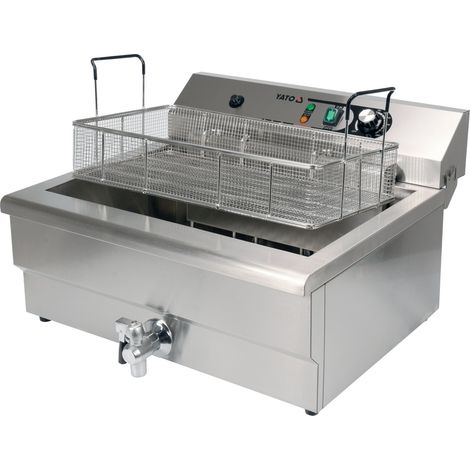 Friteuse professionnelle 1 x 26,5 L 6 000 W 600 x 600 x 360 mm 380-400 V