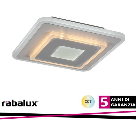 Plafoniera LED quadrata 20cm 12W CCT bianca Rabalux (1/3)