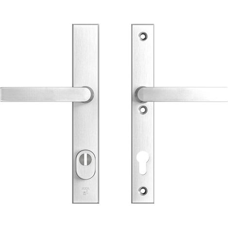 AXA Sicherheitstürbeschlagset - Edge Plus - Aluminium - Türgriff - Griff/Griff - PC92 mit Kernauszugssicherung - Schmaler Schutz (1/4)