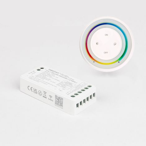 Controlador Digital SPI 3 en 1 para Tira LED Digital Monocolor/RGB/RGBW + Mando RF Rainbow MiBoxer RGBW