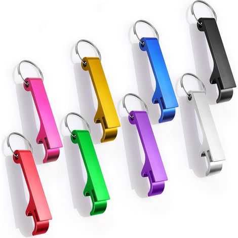 Lot de 8 ouvre-bouteilles en métal - Ouvre-bouteille multifonction - Ouvre-bouteille créatif pour bière (1/5)