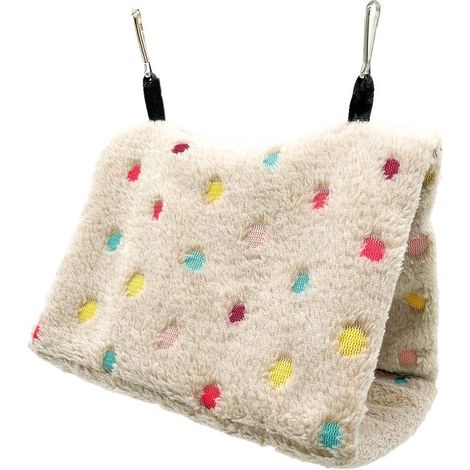 Hamaca para pájaros - Cálida - Algodón - Saco de dormir para mascotas pequeñas - Cama colgante - Tamaño pequeño (1/5)