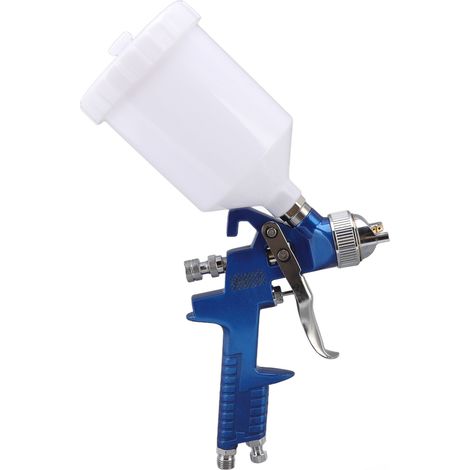 Hochleistungs-Druckluft-Farbspritzpistole mit Schwerkraftzufuhr, G1/4-Außengewinde, für umweltbewusste Profi-Maler, 1,7 mm/0,06 Zoll Kaliber (1/5)