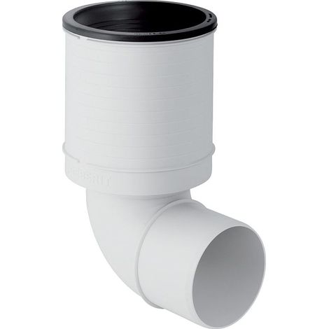 Geberit Silent-PP Anschlussbogen für WC, 87,5 Grad Außendurchmesser 90mm (1/5)