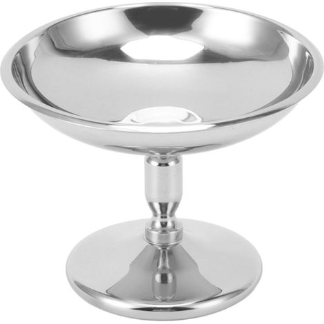 Coupe à dessert vintage en acier inoxydable 304, résistante et idéale pour les puddings, laits, gelées et crèmes glacées. Parfaite pour les cafés.