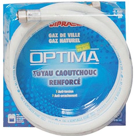 DIPRA - Flexible renforcé en caoutchouc pour le gaz naturel 1M - Validité 10 ans - Certifié NF