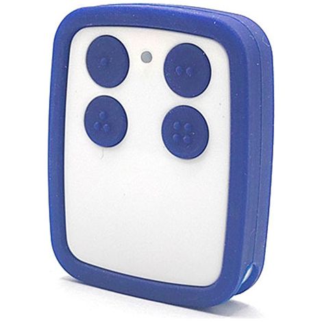 Telecomando wireless codice rotativo per porte e tapparelle, compatibile 250–913 MHz (868 MHz), copia facile mediante sincronizzazione diretta, modello universale blu.-lsw