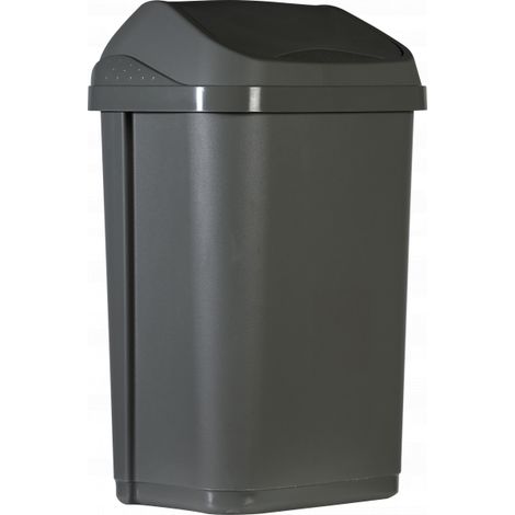 Poubelle à Couvercle Basculant Matériau 100% Recyclé - Probbax (1/2)