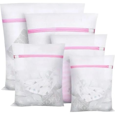 Sac linge - Non spcifi - 5 Set Filet linge - Polyester - Rose - Accessoires de buanderie Rose Rose PANIER A LINGE (1/4)