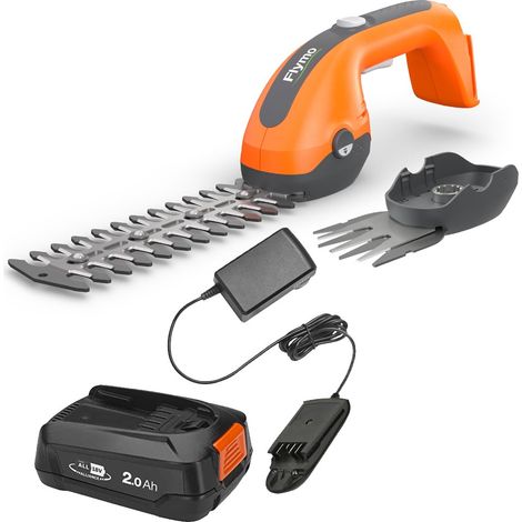 Flymo 18V SimpliShear Cordless Shrub Hedge Shear Trimmer Cutter Bosch 1x2Ah Batt (1/5)