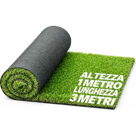 Rotolo Prato Sintetico Artificiale 1x3M Manto Erboso Esterni Giardino Terrazzo