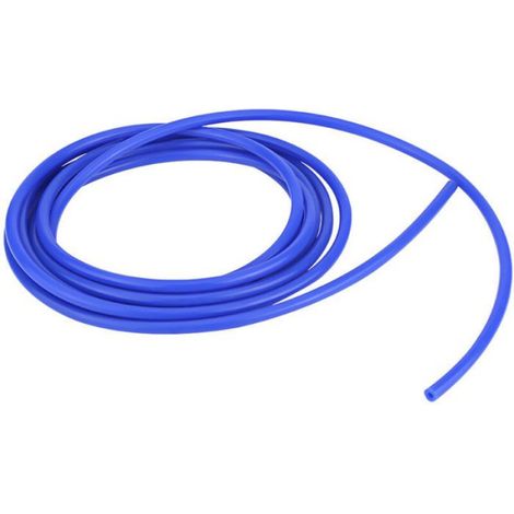 Tube A Vide - Silicone - Diametre Interieur 4 mm - Longueur 5 M - Universel - Bleu (1/4)