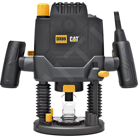 Caterpillar – Défonceuse 2100 W – Vitesse variable 11 500 à 28 000 tr/min – Profondeur 60 mm – Pour bois dur et teck – SKU DX89 (1/5)
